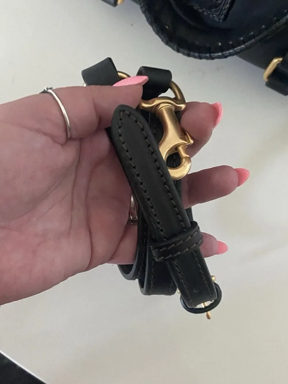 NWOT Dooney & Bourke Black Mini Florentine Satchel